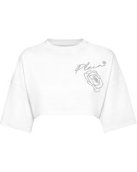 Philipp Plein - T-Shirt Ronde Hals Roses - Lyst