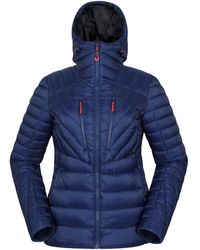 Mountain Warehouse - Sky Gewatteerde Jas (Felblauw) - Lyst