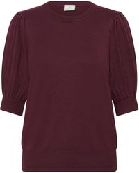Kaffe - Pullover Kalone Regular Fit Bordo - Lyst