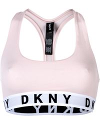 DKNY - Bustier Racerback Logo Print - Lyst