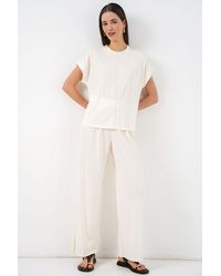 Bigdart - Relaxed Fit Crew Neck Blouse - Lyst