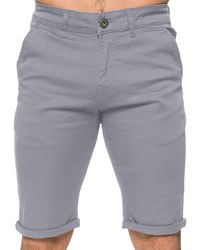 Enzo - Slim Fit Stretch Chino Shorts - Lyst
