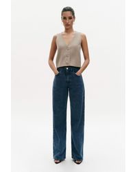 Bennu - Blauwe Katoenen Jeans - Lyst