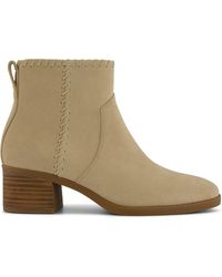 TOMS - Delilah Heeled Suede Sand Ankle Boots - Lyst