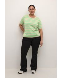 Kaffe - Strickpullover Regular Fit Cream - Lyst