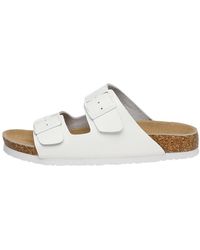 EVER AU - Mallard Leather Twin Buckle Sandals - Lyst