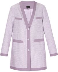 Dreimaster - Mantel Mantel Damen Heller Lavendel-Glitzer - Lyst