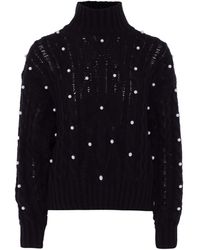 faina - Pullover Mit Perlen Damen - Lyst