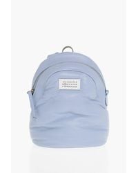 Maison Margiela - Mm11 Gewatteerde Leren Glam Slam-rugzak Met Schouderband In Lichtblauw - Lyst