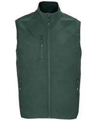 Sol's - Falcon Softshell Recycled Body Warmer (Forest) - Lyst