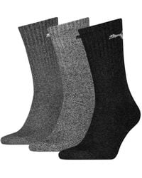 PUMA - Sportsokken Voor Volwassenen (set Van 3 Stuks) (grijs) - Lyst