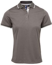 PREMIER - Ladies Coolchecker Contrast Pique Polo Shirt (Dark/ - Lyst