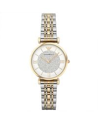 Emporio Armani - Ar8031 Ladies Watch T-Bar Gianni Two-Tone - Lyst
