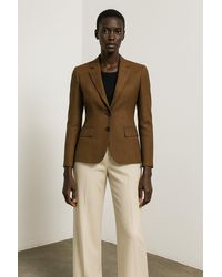 Conquista - Geruite Getailleerde Blazer Van 100% Katoen - Lyst