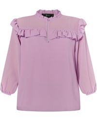 faina - Blouse Met Ruches - Lyst