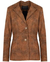 Guess - Jas Bomberjack Skórzana Vrouw - Lyst
