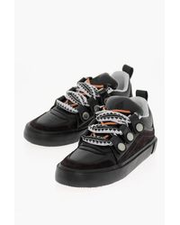 Marcelo Burlon - Ticinella Low Top Sneakers Aus Leder Mit Maxi-Schnüren - Lyst