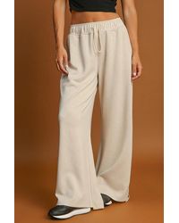 Azura Exchange - Brede Pantalon Met Elastische Tailleband - Lyst