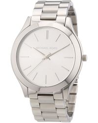 Michael Kors - Dameshorloge Kwarts Zwart & Zilver - Lyst