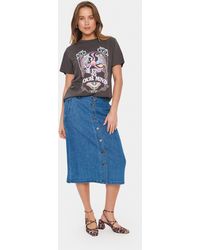 Saint Tropez - T-shirt Loose Fit Raven Multicolour - Lyst