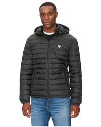 Guess - Triangle G Daunenjack - Lyst