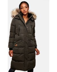 Marikoo - Winterjas – Schneesternchen, Lang Met Capuchon & Imitatiebontkraag - Lyst