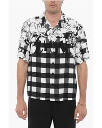 Neil Barrett - Dubbel Geruit Boxy Fit Overhemd - Lyst