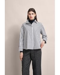 Bugatti - Damen Bluse Mit Verdeckter Knopfleiste - Lyst