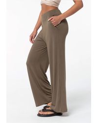 Basiclo - Long Viscose Pants - Lyst