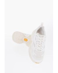 Neil Barrett - Croquis Einfarbige Low-Top-Sneaker Aus Mesh Und Wildleder - Lyst