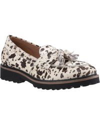 Hush Puppies - Ginny Suede Animal Loafers - Lyst