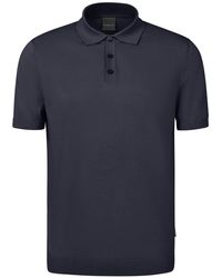 Bugatti - Herren Gebreide Polo Korte Mouw Met Knoopsluiting - Lyst