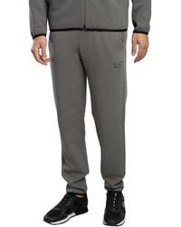 EA7 - Joggingbroek Met Logo En Ritssluiting Aan De Zijkant - Lyst