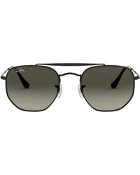 Ray-Ban - Marshal Graue Sonnenbrille Mit Verlaufsglas Und Schwarzen Gläsern - Lyst