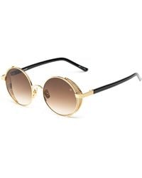 Belstaff - Gold Acetate Sunglasses - Lyst