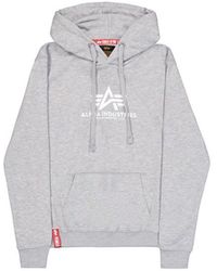 Alpha Industries - New Basic Big Logo Hoodie - Lyst