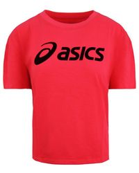 Asics - Big Logo T-Shirt Cotton - Lyst