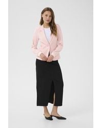 Kaffe - Blazer Kinnie Regular Fit Pink White - Lyst
