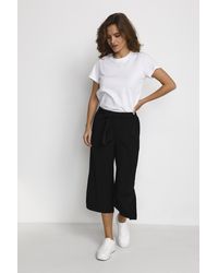 Kaffe - Casual Broek Loose Fit Black - Lyst