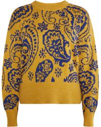 Usha - Strickpullover Damen Curry - Lyst