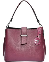 Carla Ferreri - Violette Ledertasche - Lyst