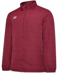 Umbro - Club Essential Bench Jacket (New Claret) - Lyst