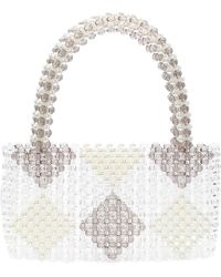 Dreimaster - Handtasche Frauen Wollweiß Mehrfarbig - Lyst