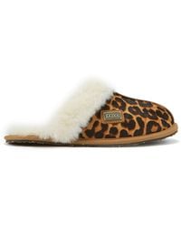 Australia Luxe - Closed Mule Leopard Slippers - Lyst