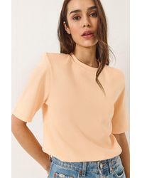 Bianco Lucci - Padded Crew Neck T-Shirt - Lyst