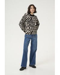Kaffe - Pullover Regular Fit Animal - Lyst