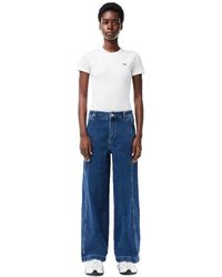 Lacoste - Damesjeans Met Relaxte Pasvorm (Medium Blauw) - Lyst