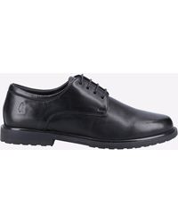 Hush Puppies - Verity Slip On Leder Damen Schwarze Brogues Schuhe - Lyst