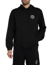 EA7 - Pullover-Hoodie Mit Logo-Patch - Lyst
