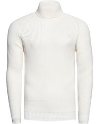 Rusty Neal - Grobstrick Slim Fit Rollkragen-Pullover - Lyst